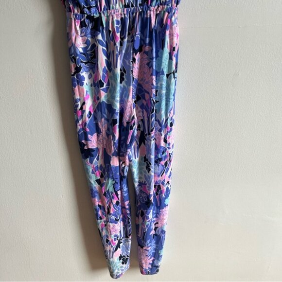 Lilly Pulitzer Sz S Printed Floral Relaxed Jumpsuit - Picture 11 of 11